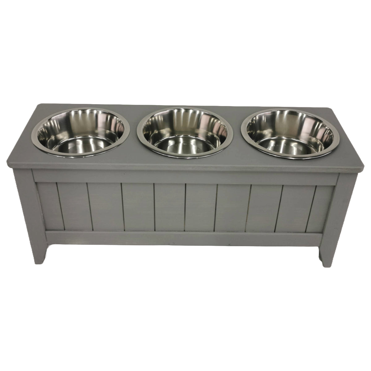 Triple Raised Dog Bowl - Tall (37cm)