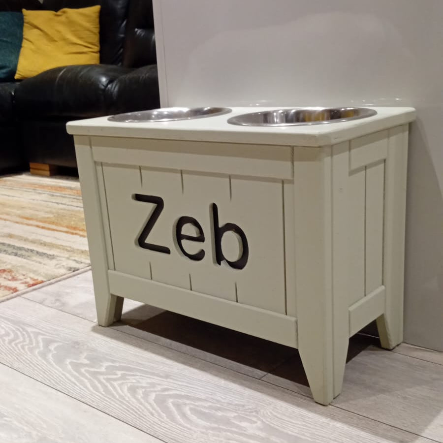 Double Raised Dog Bowl - Tall (37cm)