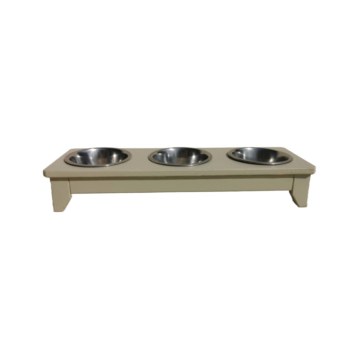 Low Raised Triple Cat and Toy Breed Bowl